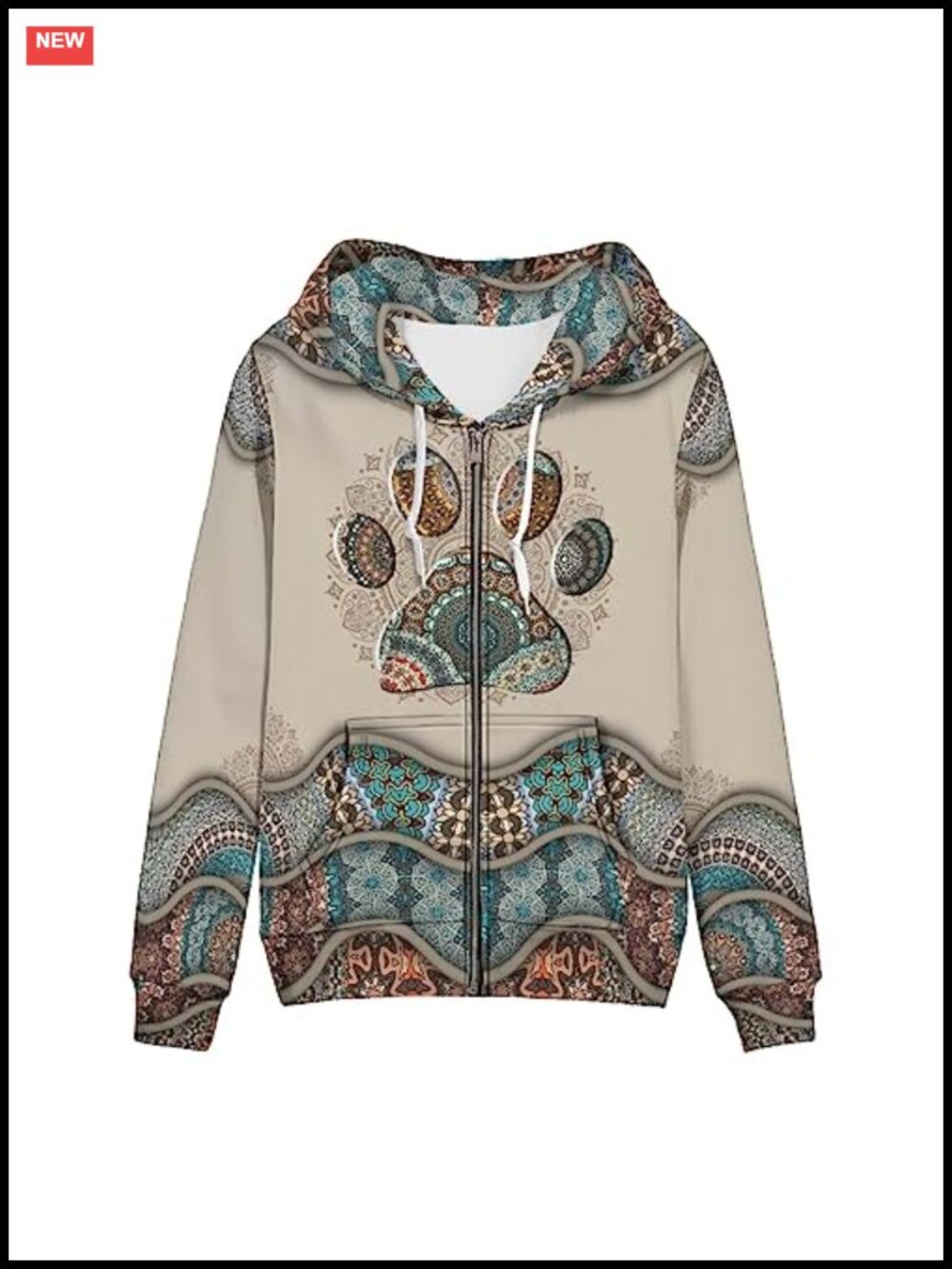 Y2K Zip Up Hoodie Oversize Graphic Sweatshirt Long Sleeve Full Zipper